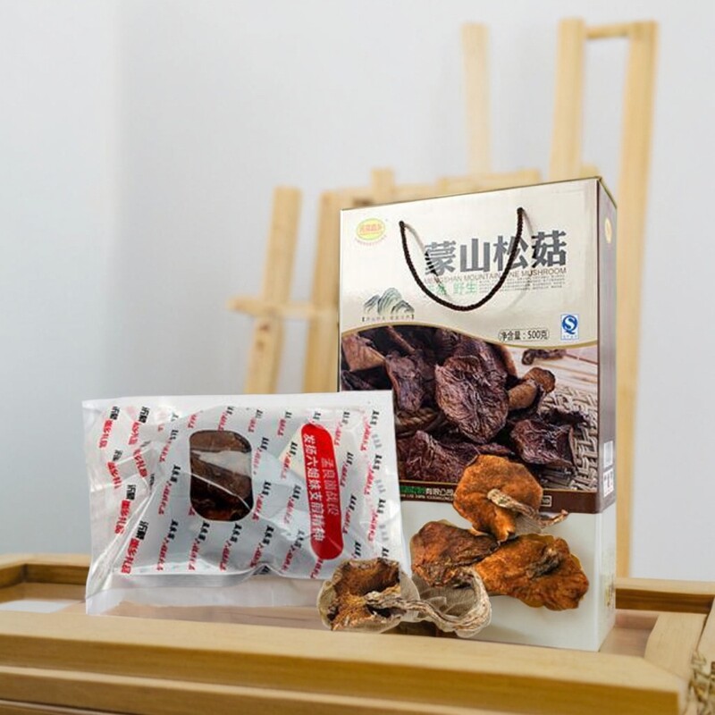 山东特产干货配料沂蒙松菇50克10袋蘑菇香菇菌菇礼盒真空包装包邮