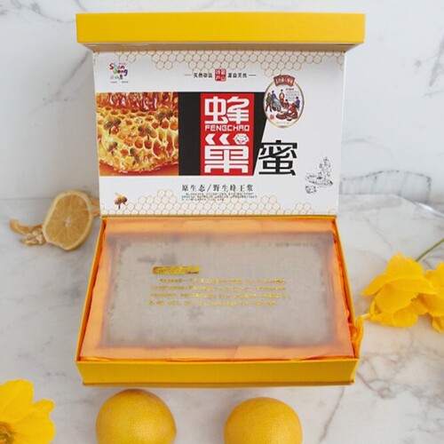 上门送‖山东临沂特产孟良崮农家土蜜嚼着吃蜂巢蜜2.4KG礼盒特产