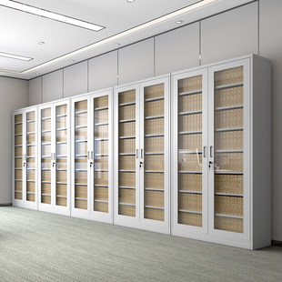 会计财务凭证柜钢制通玻文件资料合同专用档案柜办公室铁皮储物柜