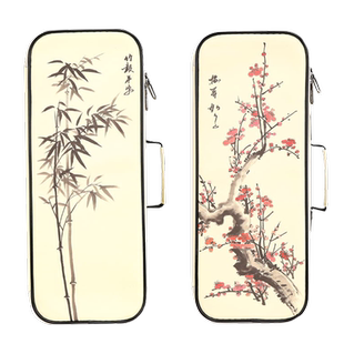 文房四宝收纳袋学生书画包笔会收纳包笔袋创意书法课美术包毛笔砚台墨汁美术袋书法国画手提斜挎肩背