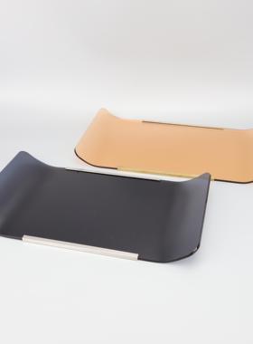 新中式简约托盘样板房售楼部卧室客厅书房餐厅电视柜软装饰品摆件