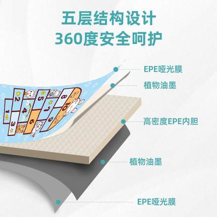 德国宝宝爬爬垫婴儿加厚家用无甲醛可折叠整张拼接儿童泡沫地垫子