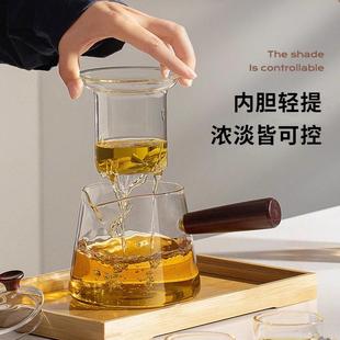 侧把茶壶玻璃煮茶壶耐高温电陶炉家用过滤烧水壶煮茶器泡茶具套装