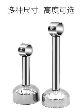 304加厚不锈钢晾衣杆阳台固定晾衣架晒衣架挂衣杆室外防风凉衣架