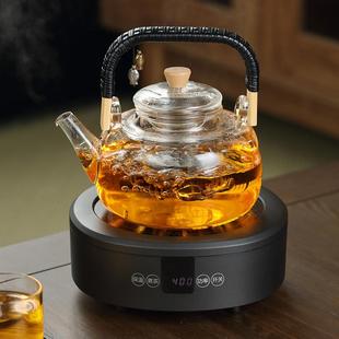 网红煮茶器保温全自动家用蒸汽玻璃煮茶壶办公室普洱电陶炉蒸茶壶