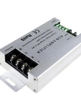 RGB灯带信号放大器12V24V大功率30A七彩3通道RGB信号同步放大器