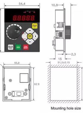 台湾三碁S100A变频器1.5KW永磁同步变频器S100三基SAVCH变频器