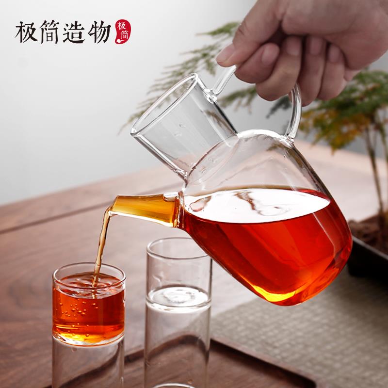 仿宋水经注新中式大容量玻璃过滤绿茶壶冷萃壶电陶炉煮茶花果茶壶