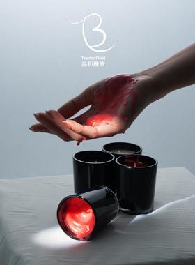 40度香薰低温蜡烛多色滴蜡情调红色情侣手持圆柱s不伤肤30度m