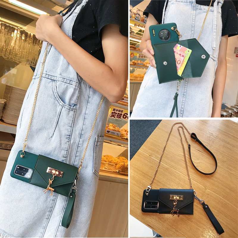 零钱包卡包vivo nex3手机壳NEX前后指纹版vovi斜跨背包式V1821A卡通麋鹿V1923A钱包一体viv0挂绳vivi硅胶软壳