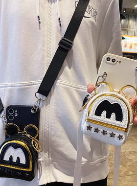 斜挎零钱包适用于华为P40手机壳P40PROPLUS卡通可爱立体背包ELS-AN10创意diy潮牌女ELS-AN00带挂绳插卡保护套