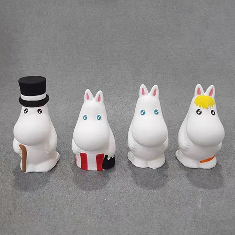 4联河马造型硅胶模具DIY卡通河马烘焙慕斯蛋糕手工皂石膏巧克力模