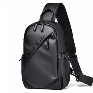 香港I.TGREG男包大容量单肩包时尚 胸包休闲斜挎包 防水小背包男士