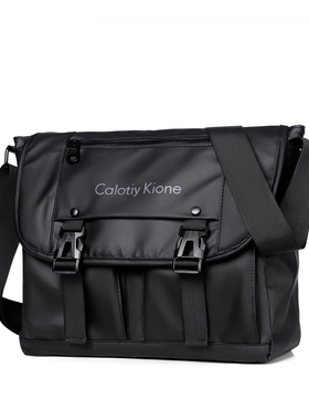 香港I.TGREG男士单肩包潮牌斜挎包工装运动骑行背包通勤邮差包男