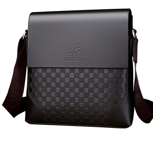 香港单肩斜挎包真皮男包