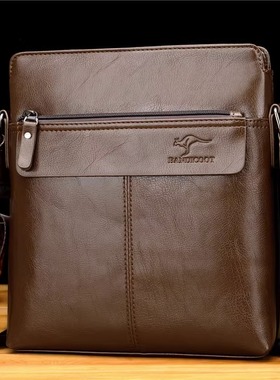 香港代购I.TGREG单肩斜挎包男包真皮商务休闲小挂包竖款时尚背包