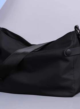 香港I.TGREG新款男士背包斜挎包横款牛津布单肩包大容量邮差包潮