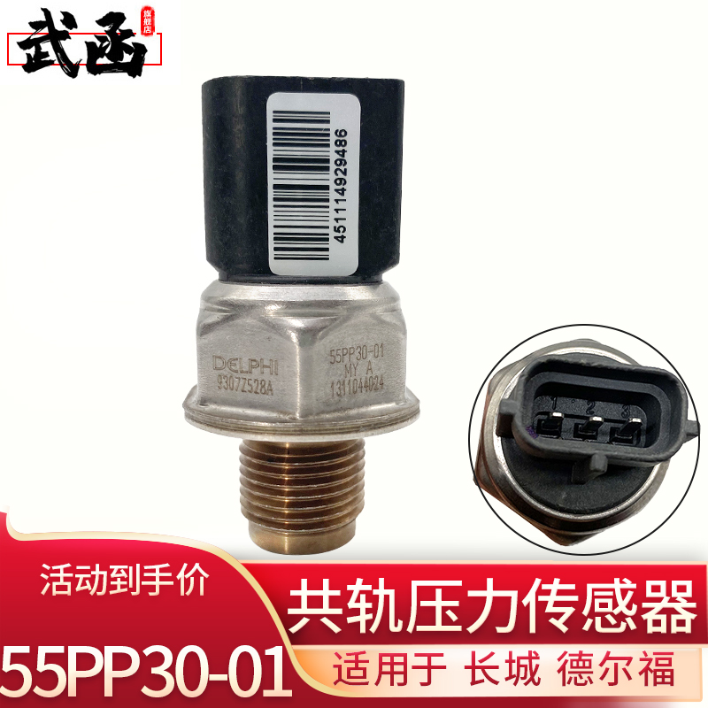55PP30-01轨压传感器适用于长城 德尔福燃油高压共轨压力传感器