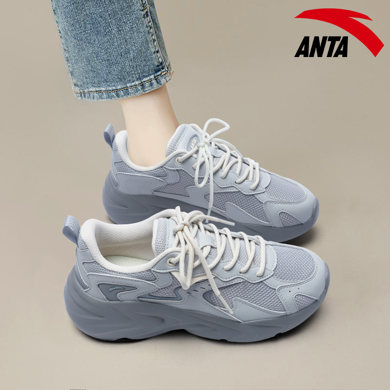 安踏老爹鞋女网面运动鞋2025正品
