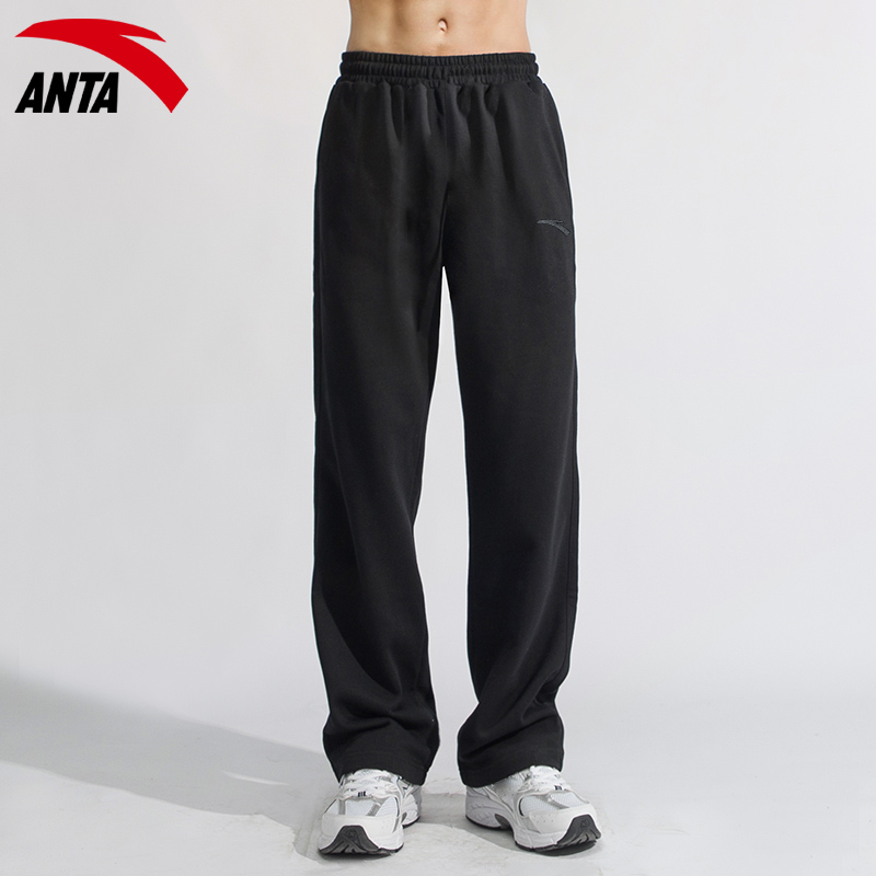 安踏运动裤男直筒通勤针织卫裤