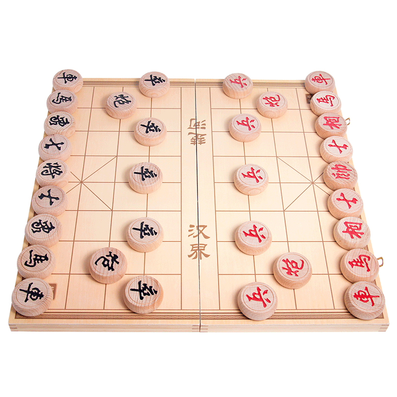榉木实木中国象棋套装棋子棋盘
