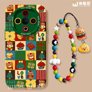 适用vivoY500手机壳圣诞节y300pro保护套y95硅胶GT软vivoy97全包防摔y200i外壳y19平安熊y33s新款 y35卡通y100