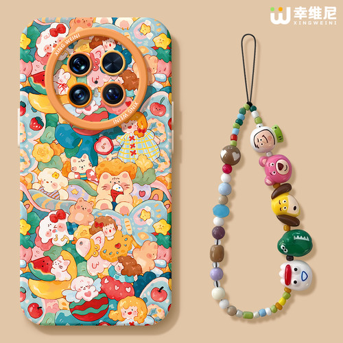 适用华为mate80pro手机壳女款mate60保护套30pro硅胶60pro+全包mate60RS防摔40por软meta50e可爱多巴胺mate70