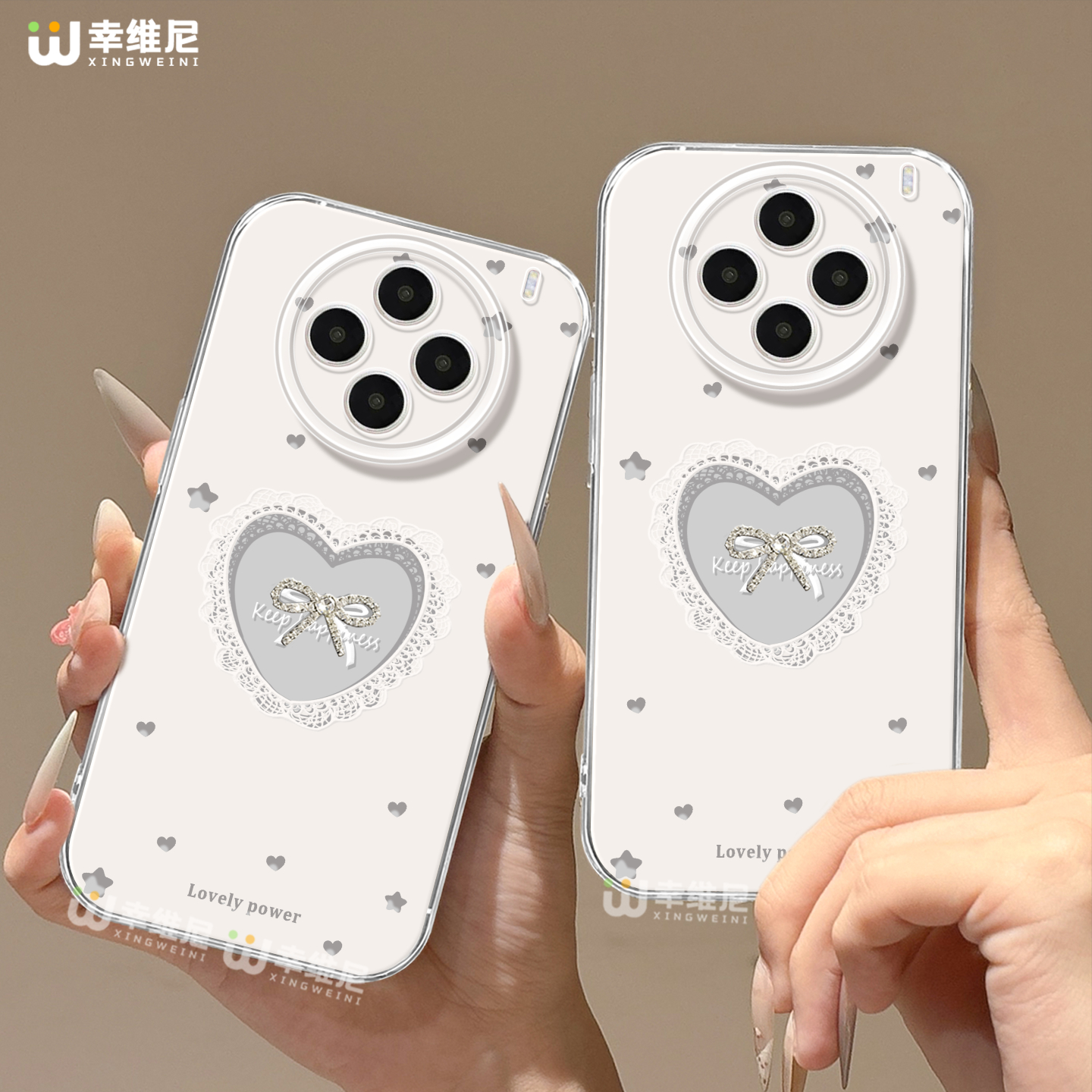 适用vivox300手机壳女x100s保护套x80pro硅胶s30全包s18防摔s19新款x200promini镂空爱心猫s20软s17外x90透明