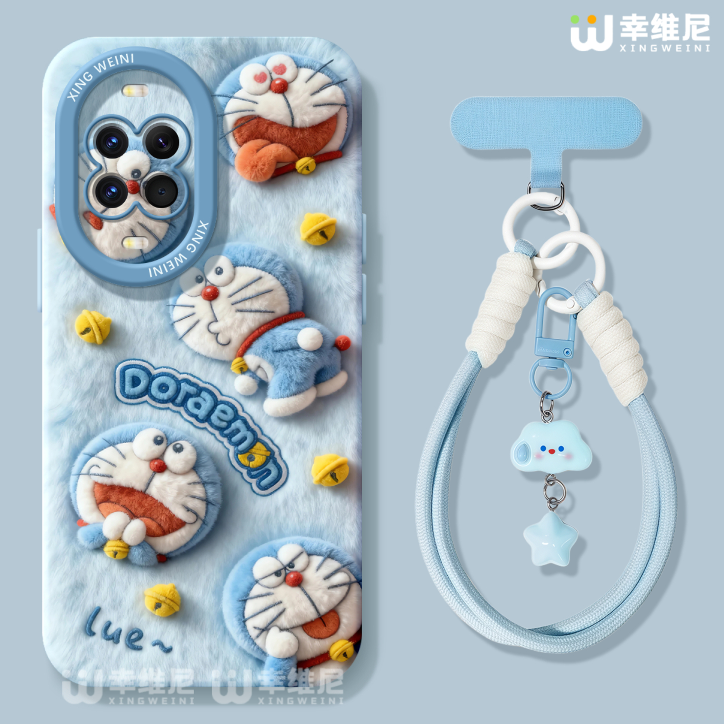 适用华为nova14手机壳女nova13pro保护套挂绳novo12全包11硅胶9/8/7防摔10se活力版ultra蓝胖子hi软nova14pro