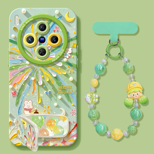 x200promini油画烟花pro 新款 软x60外x300pro保护套x80硅胶x70 x100s全包防摔x90pro 适用vivox300手机壳女款