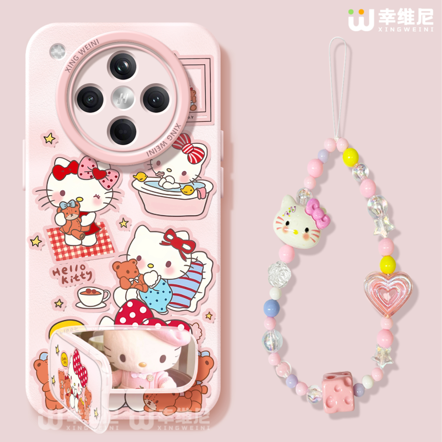 适用oppofindx9手机壳女款findx8spro保护套硅胶x7ultra全包防摔x6新款x5挂绳oppo可爱kt猫x8ULTRA软k13turbo