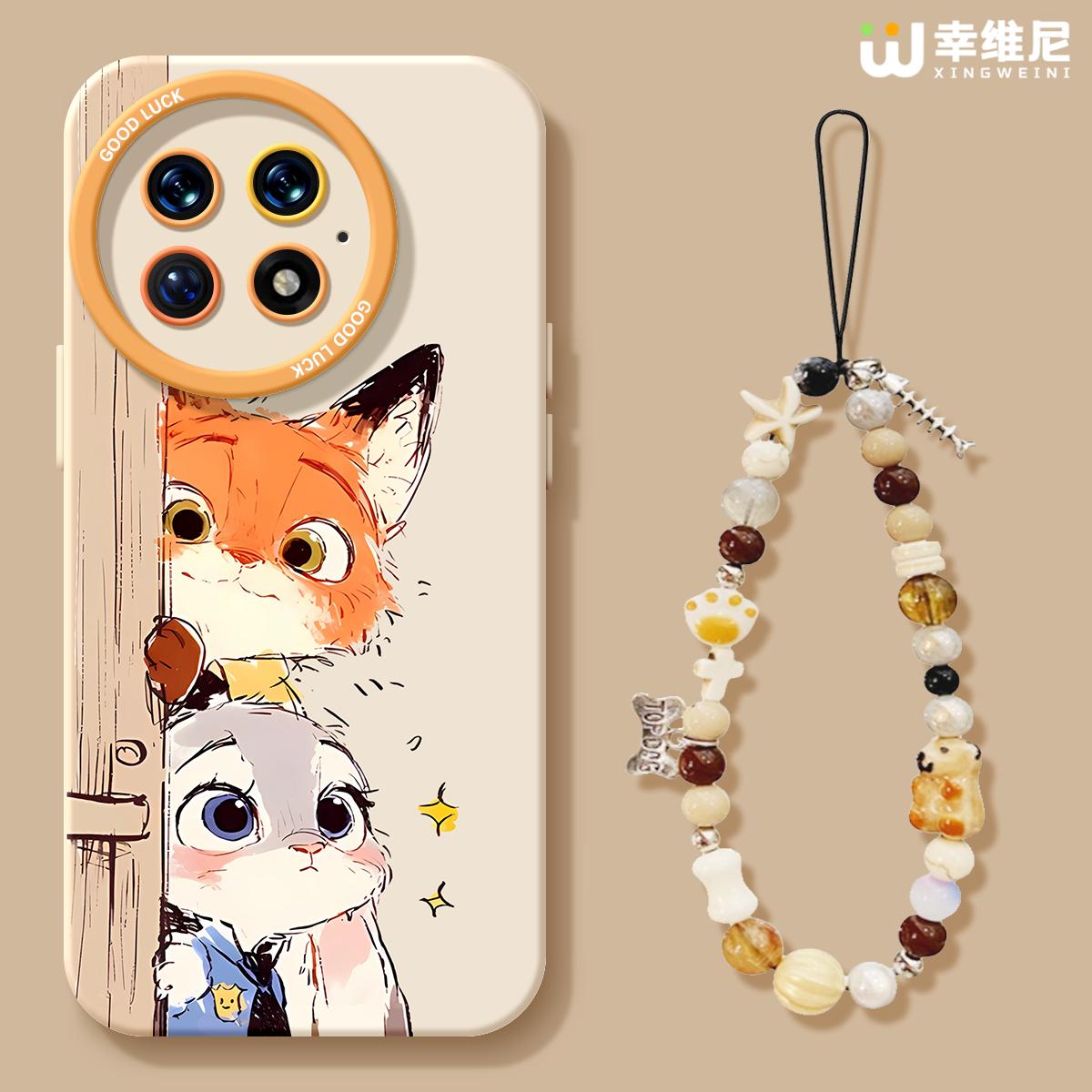 适用一加13手机壳女款1+12保护套硅胶一加15全包ace5防摔9pro外壳9rt狐狸兔子ace6新款1+10pro软壳ace竞速版