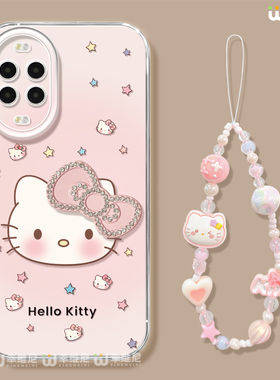 适用华为nova15手机壳女款nova13pro保护套全包novo12硅胶11防摔7se活力版ultra钻石KT猫hi9软8透明nova14pro