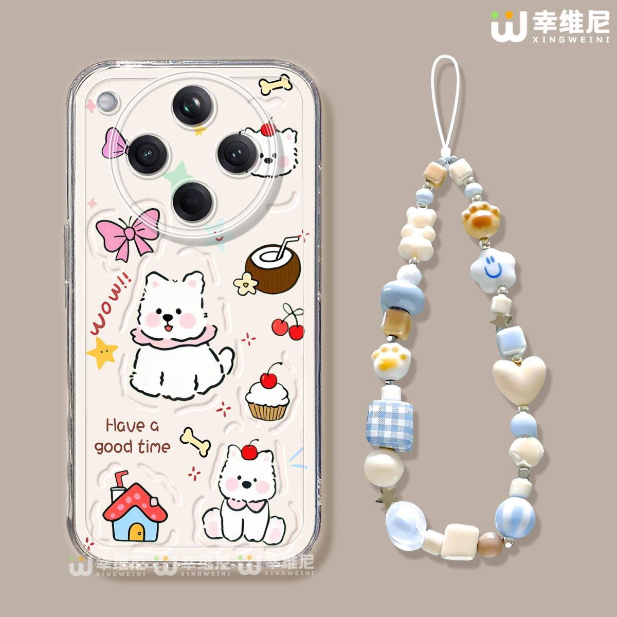 适用oppofindx9手机壳女款findx8spro保护套硅胶x7ultra全包防摔x6por透明x5创意0pp0可爱小狗pro新款pro软壳