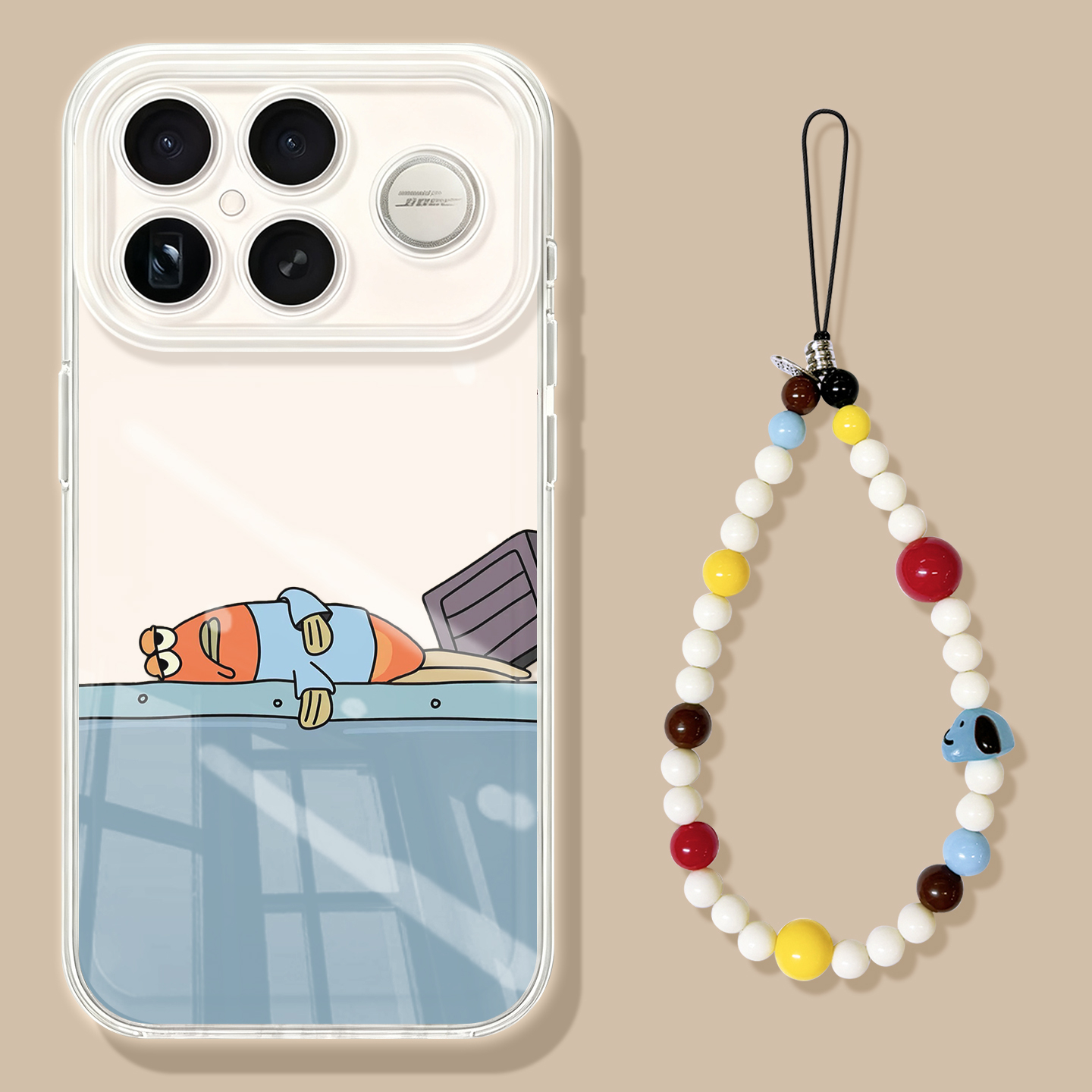 章鱼哥适用红米K90手机壳男款redmi小米K90ProMax保护套k80新款K70防摔k60硅胶k50高级感k40透明k30带挂绳k20