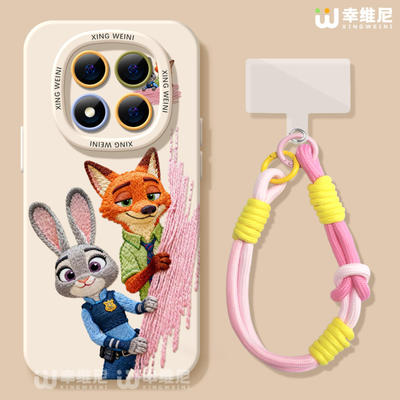 适用红米note15pro手机壳疯狂动物城note14尼克小米note13硅胶Turbo4兔子112pro全包note10软11朱迪12turbo外