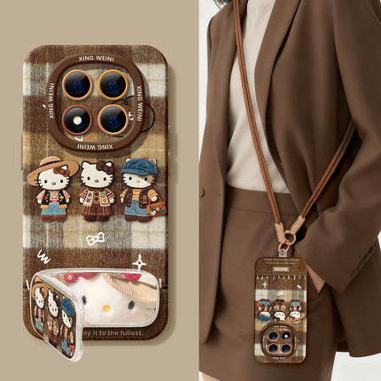 适用红米note15pro手机壳女款kt猫note14保护套小米note13硅胶Turbo4防摔112pro全包note10软11秋冬12turbo外