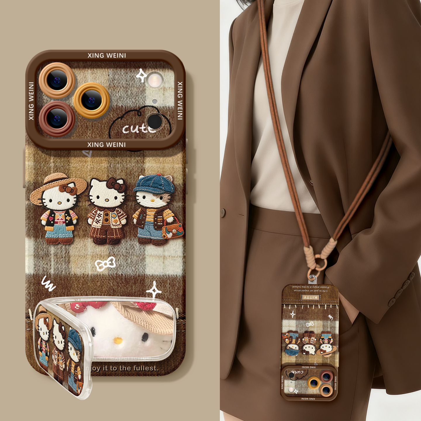 适用苹果17pro手机壳女款kt猫iphone16保护套15plus全包14promax防摔11/12软17air外8plus硅胶13pro秋冬xsmax