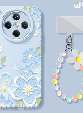 适用oppofindx9手机壳女款findx8spro保护套硅胶x7ultra全包防摔x6新款x5高级oppo油画花朵x8ULTRA软k13turbo