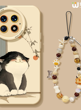 适用一加13手机壳女款1+12保护套硅胶一加15全包ace5防摔9pro外壳9rt柿子猫咪ace6新款1+10pro软壳ace竞速版