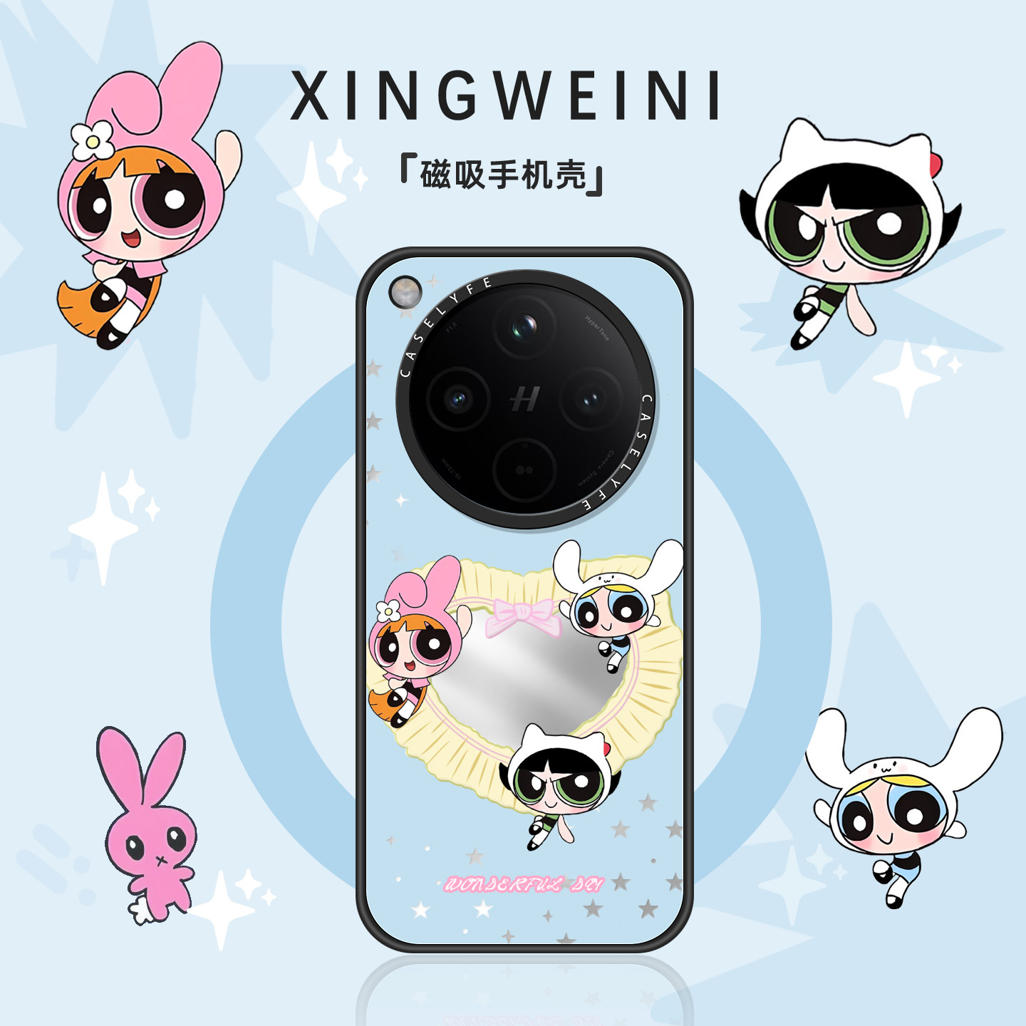 适用oppofindx9手机壳磁吸Findx9pro保护套findx8s新款飞天女警x8ultra防摔OPPO外壳女款x8s+卡通高级感好看