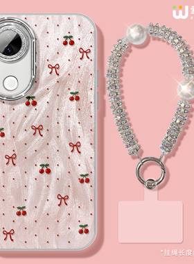 适用vivos30promini手机壳s12女款s19pro保护套s18全包镜头膜s17防摔s15/s12硬外壳s9红色樱桃s16新款vivos20