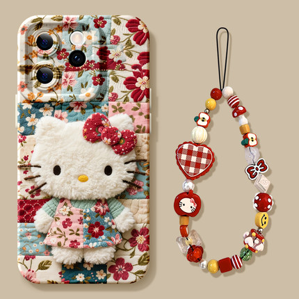 KT猫适用opporeno15手机壳女款reno13pro保护套12全包11pro硅胶9/8/6防摔reno7se挂绳oppo软壳5pro卡通reno14