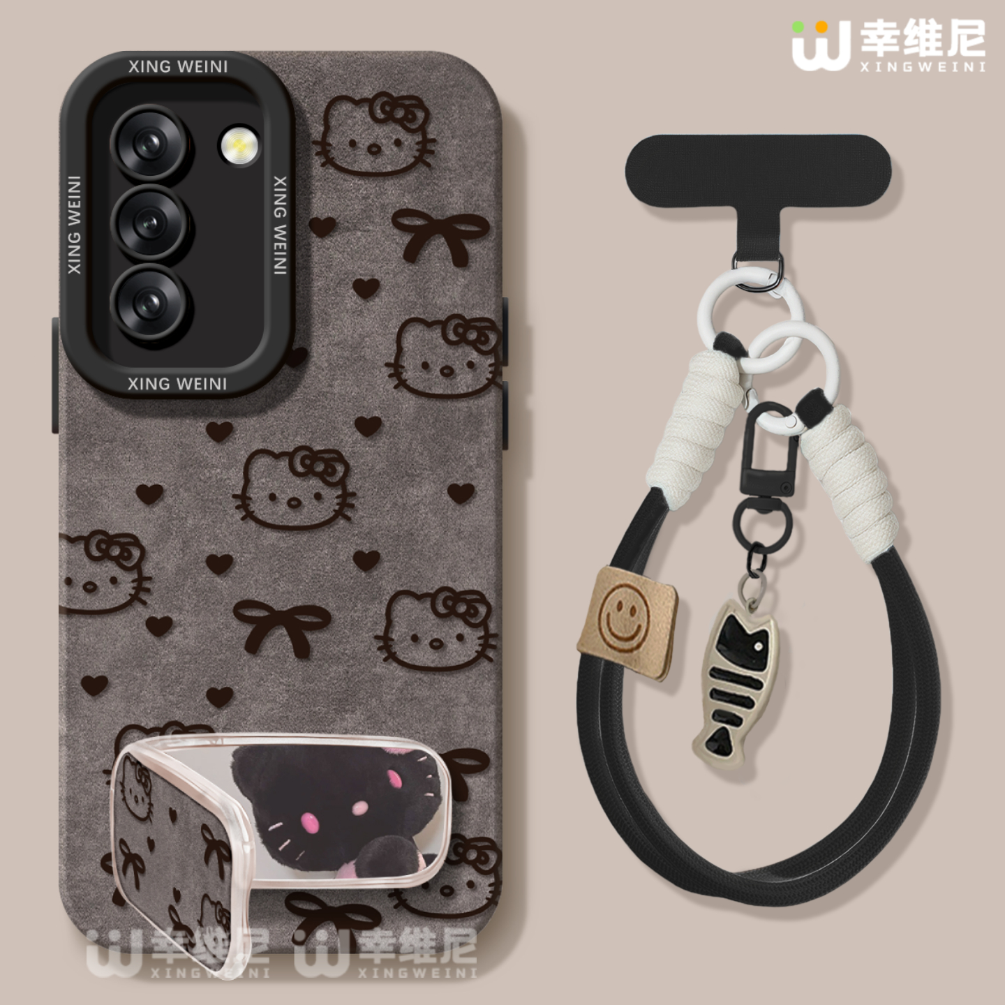 kt猫适用三星Galaxy S25手机壳女款s24ultra保护套硅胶s21全包s21plus防摔Galaxy外壳挂绳s23新款s22软壳Plus