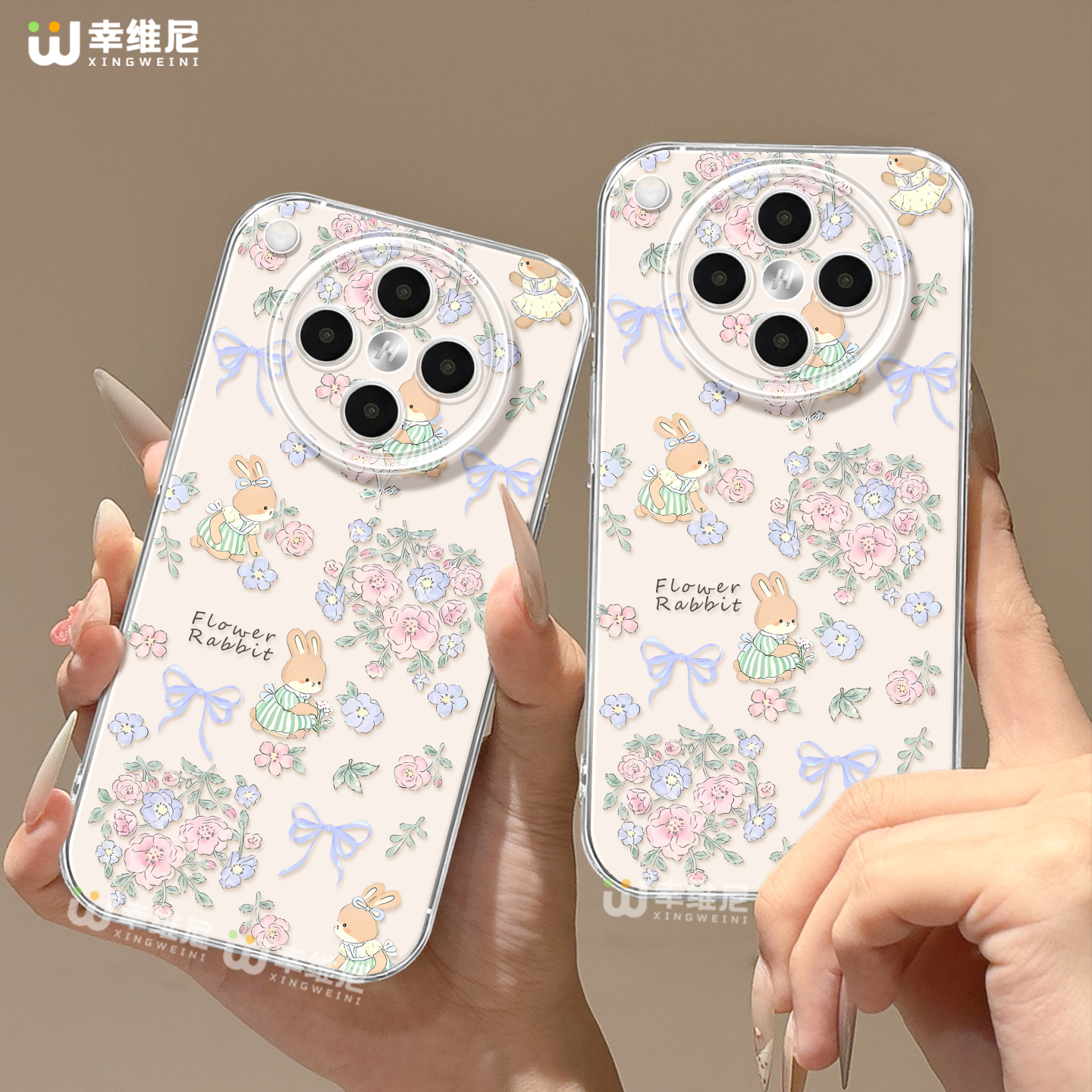 适用oppofindx9手机壳女款findx8pro保护套ultra全包防摔x6透明x5硅胶0pp0花丛兔子x7pro新款x3pro软k13turbo