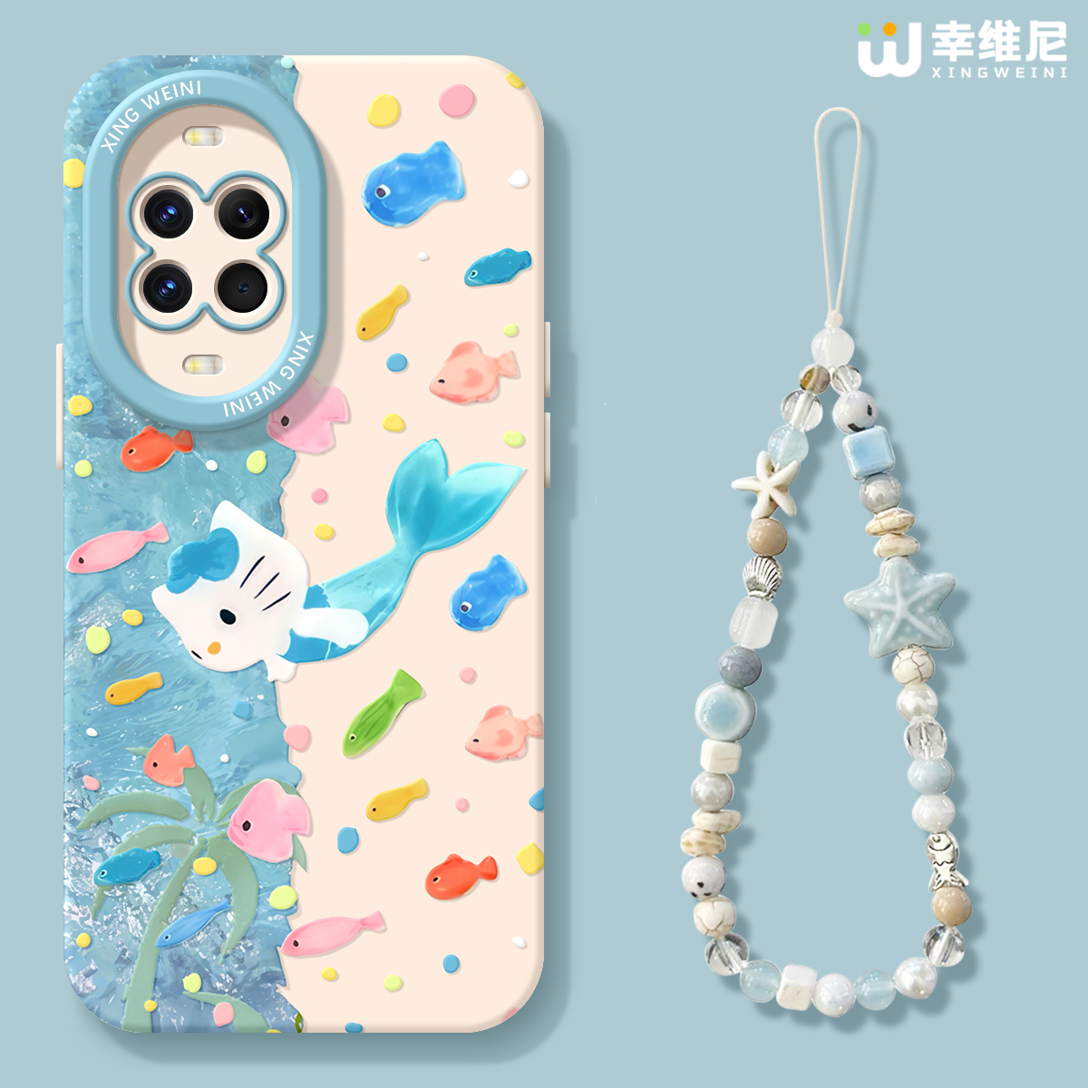 适用华为nova14手机壳女款nova13pro保护套novo12全包11硅胶9/8/7防摔10se活力版ultra海底凯蒂hi软nova14pro