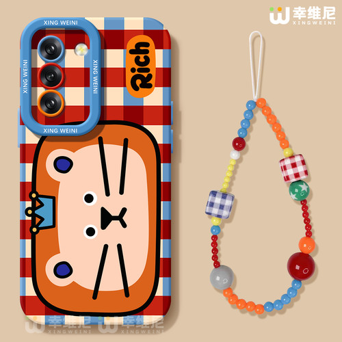 适用三星Galaxy S25手机壳女款s24ultra保护套硅胶s21全包s21plus防摔Galaxy外壳卡通狮子s23新款s22软壳Plus