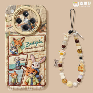 适用oppofindx9手机壳findx8spro疯狂动物城硅胶x7ultra全包狐狸x6新款 x5兔子oppo尼克朱迪x8ULTRA软k13turbo