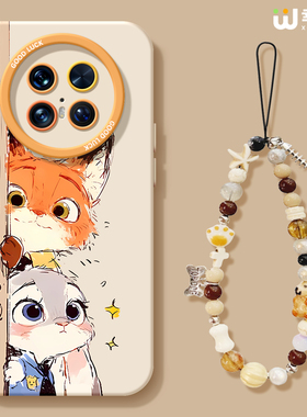 适用华为mate80pro手机壳女款mate60保护套30pro硅胶60pro+全包mate60RS防摔40por软壳meta50e狐狸兔子mate70