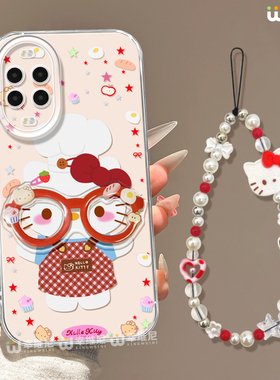 适用华为nova15手机壳女款nova13pro保护套全包novo12硅胶11防摔7se活力版ultra眼镜KT猫hi9软8透明nova14pro